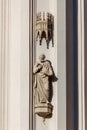 Details of Gothic chapel in Alexandria park of Petergof town