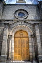 Details of Guaranda`s Cathedral, Ecuador.