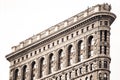 Details on historic Flatiron Building in New York City