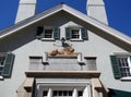 Details of historic Lion House in Salt Lake City, Utah.