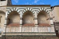 Details of the Holy Cross (Basilica di Santa Croce) external wall, Franciscan church in Florence, Italy Royalty Free Stock Photo