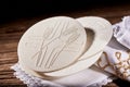 Details of the Hosties wafers or Sacramental Bread Royalty Free Stock Photo