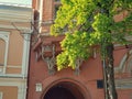 Details of the house of Baron Steingel Kight Castle near Golden Gate in Kyiv