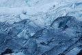 Details of the ice in a glacier, south of Iceland