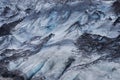 Details of the ice in a glacier, south of Iceland