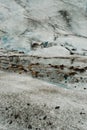 Details of the ice in a glacier, south of Iceland