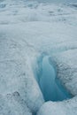 Details of the ice in a glacier, south of Iceland