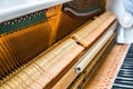 Details inside of the piano Royalty Free Stock Photo