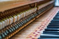 Details inside of the piano Royalty Free Stock Photo