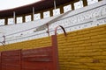 Details of the interior of the bullring of Guadalajara, Spain Royalty Free Stock Photo