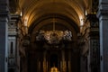 Details interior of the church and convent of the Trinita dei Monti in Rome