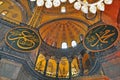 Details of interior of Hagia Sophia church