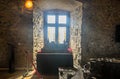 Details from the interior room of the Corvins Castle Royalty Free Stock Photo