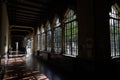 Details with the interior of Scoala Centrala National College high school in Bucharest. Romanian Revival architecture Royalty Free Stock Photo