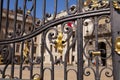 Details of an iron door in Prague Royalty Free Stock Photo