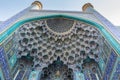 Details of Iwan of the entrance gate of Shah Mosque or Imam mosque. Isfahan, Iran