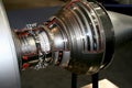 Details of jet aircraft engine Royalty Free Stock Photo