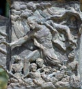 Details of Knesset Menorah is a bronze Menorah 4.30 meters high