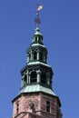 Details on Kunsthallen Nikolaj tower in Copenhagen, Denmark Royalty Free Stock Photo