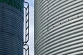 DETAILS OF LARGE FARM SILOS Royalty Free Stock Photo