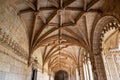 Manueline ornamentation in the cloister of Jeronimos Monastery