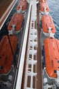 Details of Lifeboat on a Cruise Ship