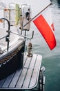 Details of luxury yacht Royalty Free Stock Photo