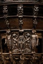 Details The magnificent wooden Vasa warship salvaged from the sea and displayed at Vasa Museum.