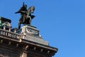 Details of the main facade of the Opera of Vienna - Austria