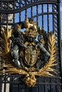 Details on Main gate of Buckingham Palace, London. Royalty Free Stock Photo