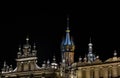 Details On Main Square Of Cracow At Night
