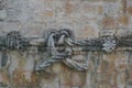 Details of manuelino style pattern on the Belem tower, Lisbon, Portugal