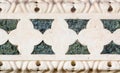 Details of a marble decoration taken from a church in Pisa, Ital