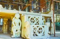 Details of Marble throne in Golestan palace, Tehran Royalty Free Stock Photo