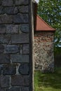 Details of the masonry of a medieval village church in the state of Brandenburg, Germany
