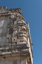 Details of the maya puuc architecture style in the ruins of uxmal, mexico Royalty Free Stock Photo