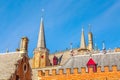 Details of medieval house in Bruges, Belgium Royalty Free Stock Photo