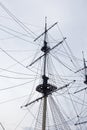 Details of modern sail modern ship masts