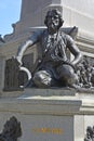 Details of monument of Paul de Chomedey, sieur de Maisonneuve