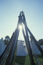 Details of muskets during Historical Revolutionary War reenactment, Daniel Boon Homestead, Continental Army Royalty Free Stock Photo