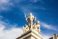 Rome, Italy - September 12, 2017: Details of National Monument to Victor Emmanuel II in Rome. The Altare della Patria. Royalty Free Stock Photo