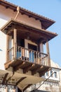 Details of national wooden architecture in Melnik in Bulgaria Royalty Free Stock Photo