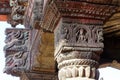 Details of Newar architectures in Bhaktapur Royalty Free Stock Photo