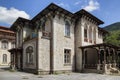 Details of old casino and castle hotels, in Slanic Moldova, Romania