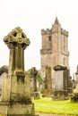 Details of old gothic cemetery, Scotland Royalty Free Stock Photo
