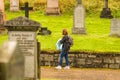 Details of old gothic cemetery, Scotland Royalty Free Stock Photo