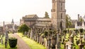 Details of old gothic cemetery, Scotland Royalty Free Stock Photo