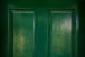 Details of an old Green Wooden Doors Royalty Free Stock Photo