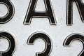 Details of an old licence plate