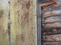 Details of old rusty locomotives close-up, texture Royalty Free Stock Photo